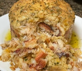 Crab Stuffed Cheddar