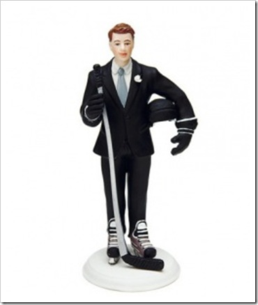 Hockey cake topper
