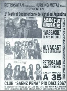 Primer festival sudamericano de metal en Argentina (1989)