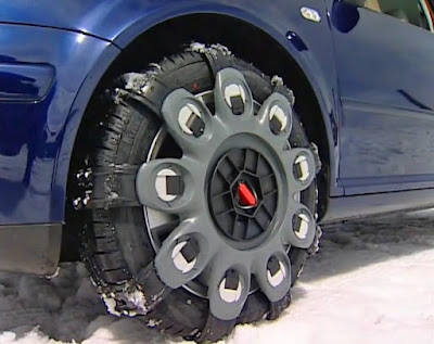 Spikes Spiders, Snap-On Tire Chains For Winter Driving