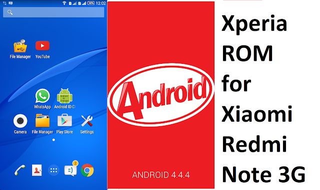 Xperia E4 ROM On Xiaomi Redmi Note 3G ( Full Review + Download Links )