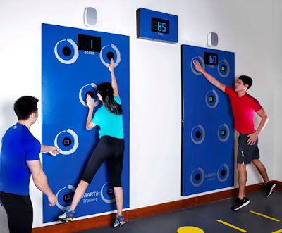 Source: Accor Hotels. The Fairmont Singapore has a SMARTfit interactive training wall.