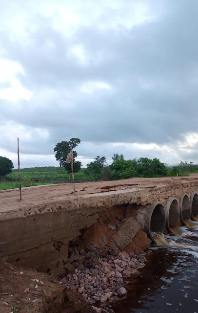 General Sampaio: Passagem molhada não finalizada na comunidade de Cangati está desabando e população cobra providencias da gestão municipal