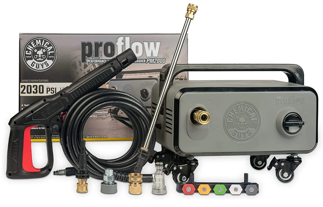 Chemical Guys EQP408 ProFlow Performance Electric Pressure Washer PM2000, 14.5-Amp Motor 2030 Max PSI, 1.77 GPM