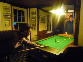 Bar Billiards at the Three Daws pub in Gravesend, Kent