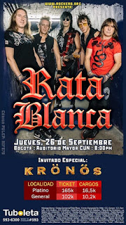 POS Concierto de Rata Blanca by Request en Bogotá 2019 