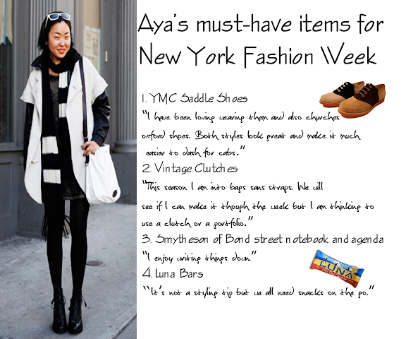 Aya Kanai items for new york fashion week fall 2010