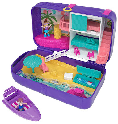 Toys : POLLY POCKET Mochila Vacaciones en la playa  Mundo de bolsillo | Mattel FRY40 | A partir de 4 años  COMPRAR ESTE JUGUETE 