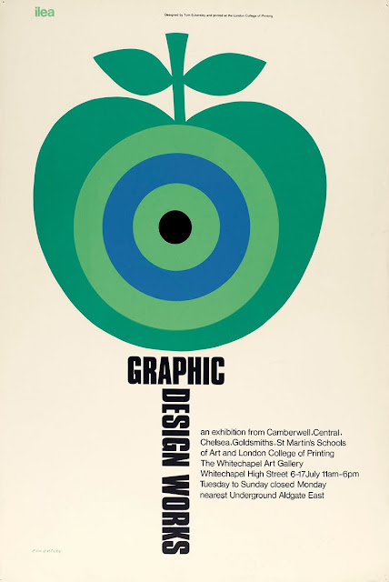 Exhibition poster by Tom Eckersley. Exhibited at London College of Communication