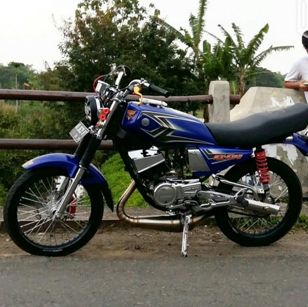 Modifikasi Rx King Warna Biru Laut dan Langit Yang Bagus 2019