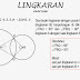 Dua lingkaran dengan pusat A dan B