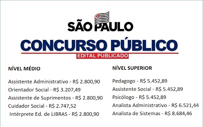 CEPRSOM-SP anunciou novo edital de concurso público para todas as escolaridades. Salários até R$ 8.684,46