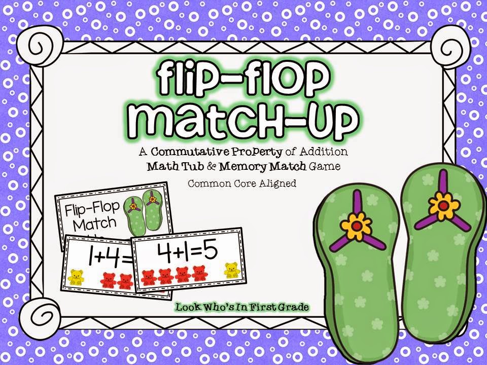  "Commutative Property of Addition" "Flip Flop Match Up"