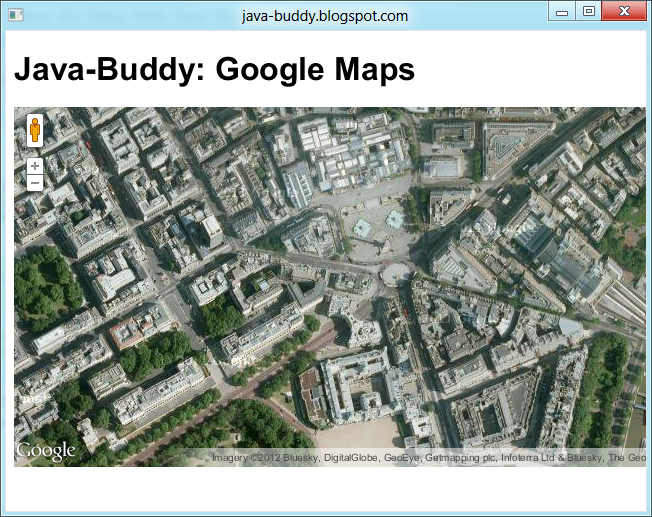 Embed googlemaps.html in WebView in your Java application.