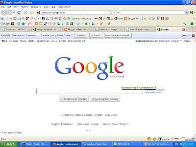 Merubah Homepage ke Google