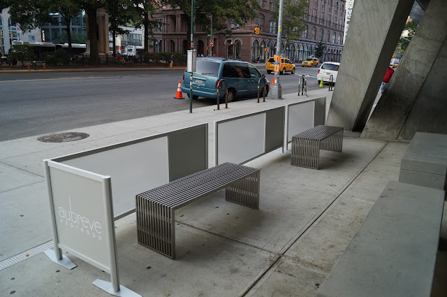 sidewalk cafe barriers, NYC, New York City, cafe barriers, restaurant barriers,outdoor cafe barriers, outdoor restaurant barriers