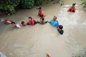 Balita Tewas Usai Terpeleset dan Jatuh di Kali Sena Sitanggal Brebes
