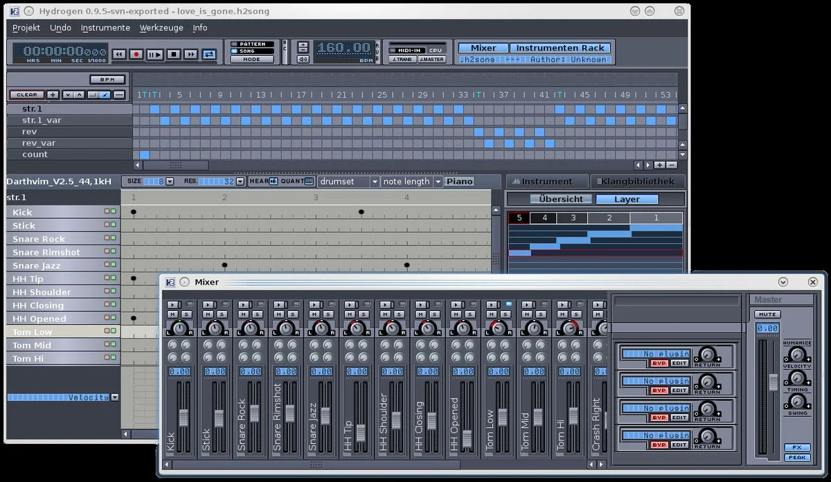 An picture of a music production software interface.