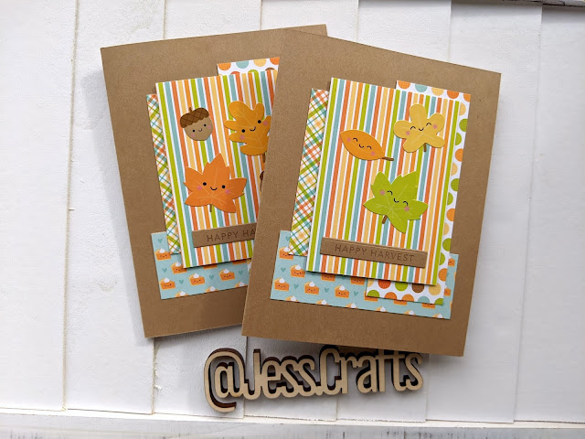 Fall Cards with Doodlebug Designs Pumpkin Spice Paper Pad by Jess Crafts