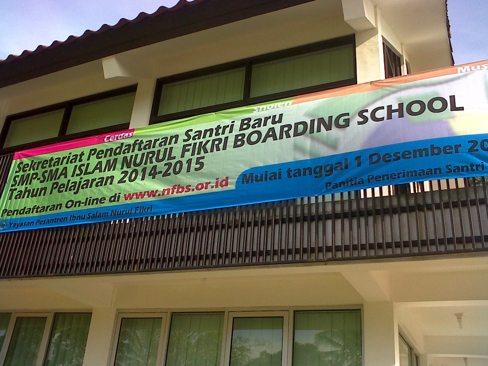 Pendaftaran Santri Baru SMP SMA Islam Nurul Fikri tahun Pelajaran 2014 2015