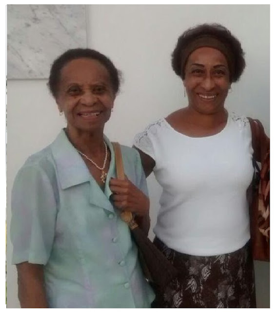 Pele mother Dona Celeste and  sister Maria Lúcia