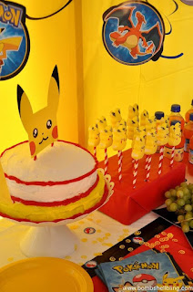 ideas de decoración para mesa de dulces Fiesta Pokemon