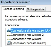 Priorità reti