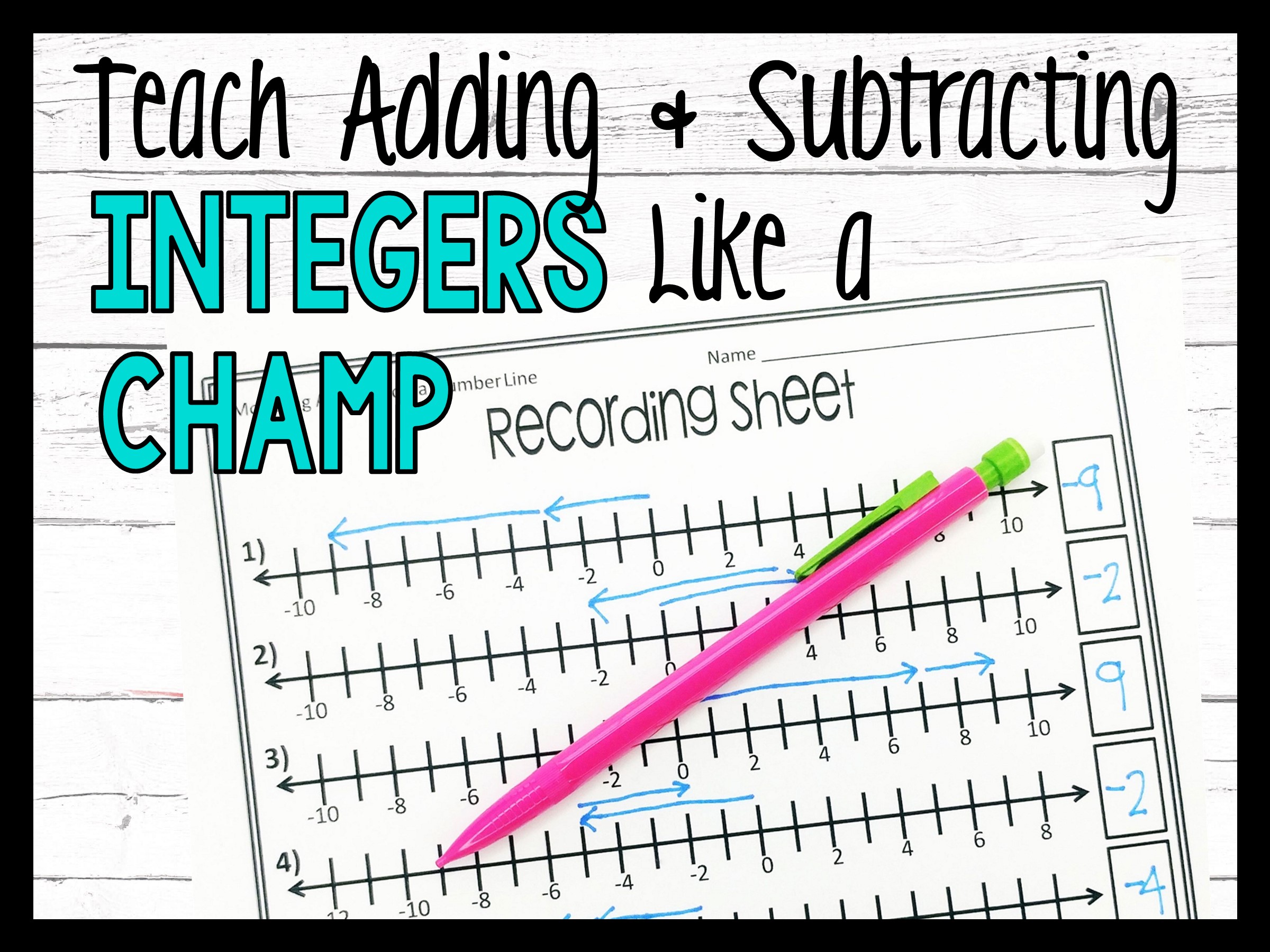 Make Sense of Adding and Subtracting Integers - Make Sense of Math