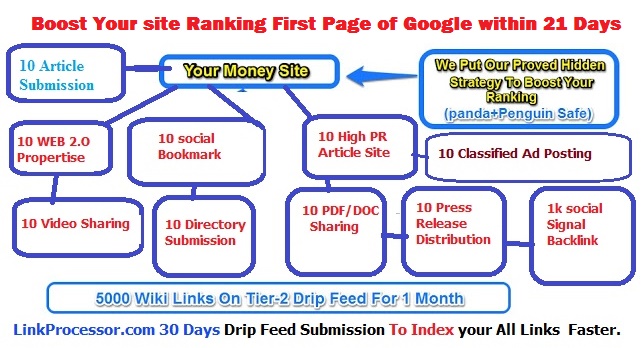 Boost Your site Ranking  First Page of  Google within 21 Days