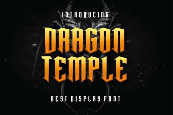 Download Dragon Temple Font - Display Fonts