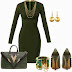 Bag, Dress, Shoes, Earrings: