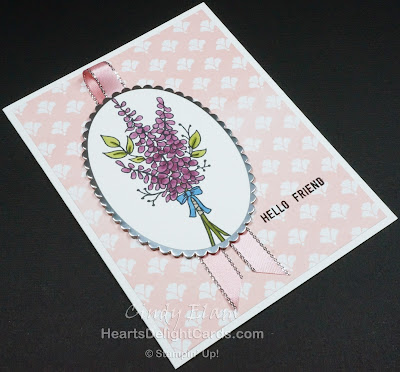 Heart's Delight Cards, Lots of Lavender, Sale-A-Bration 2018, Hello Friend, Stampin' Up!