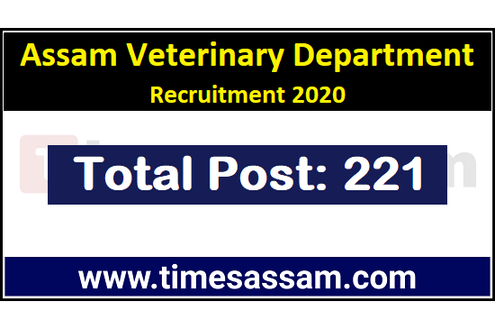 Assam Veterinary Department Recruitment 2020