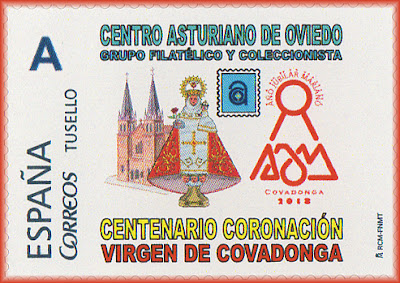 sello, tu sello, centenario, corona, Virgen de Covadonga