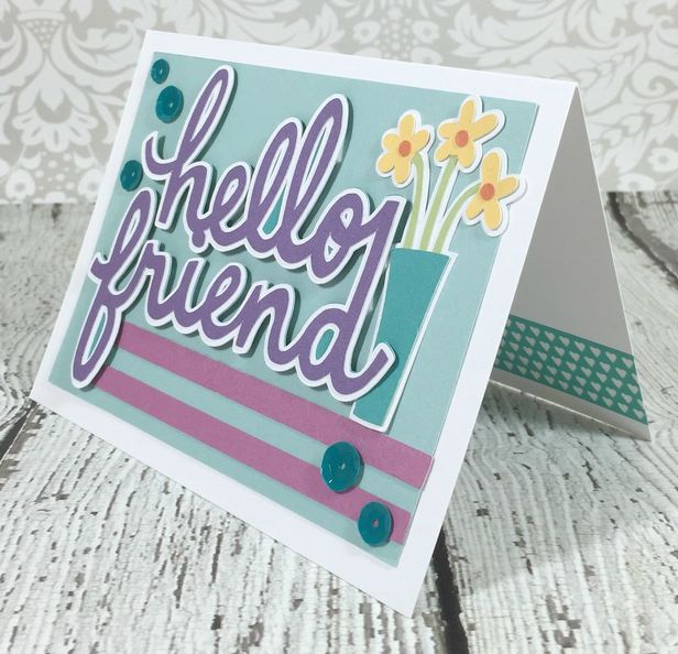 Cricut Friendship card