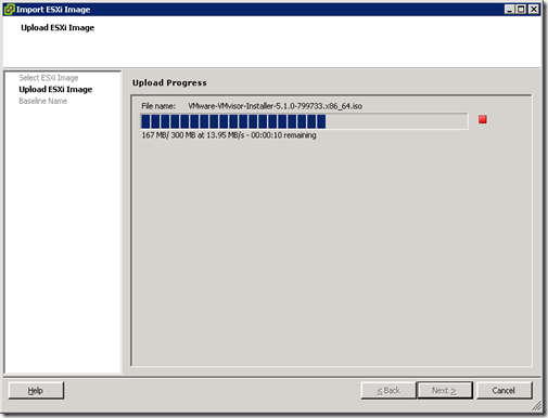 03 Import ESXi Image Uploading ESXi Image