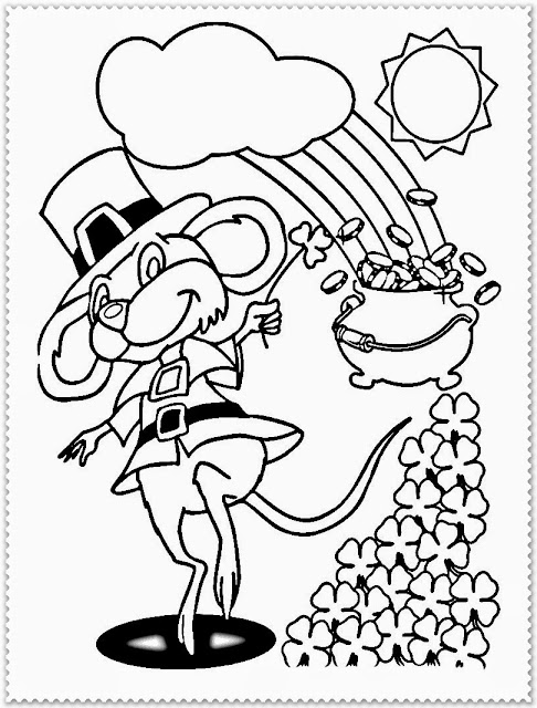 st patrick's day coloring sheets