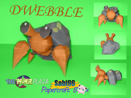 Pokemon Dwebble Paper Model