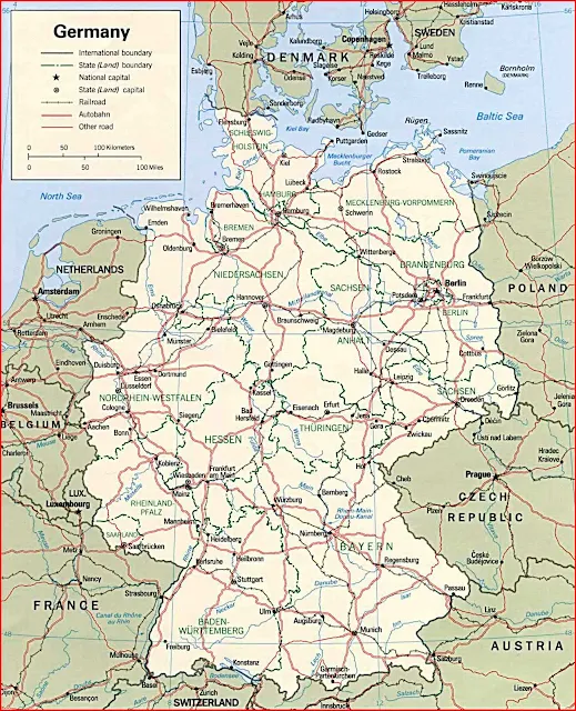 image: Germany Political Map