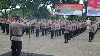 Wakapolda Lampung Brigjend Pol Drs Subiyanto Pimpin Pelaksanaan Pergerseran Pasukan 