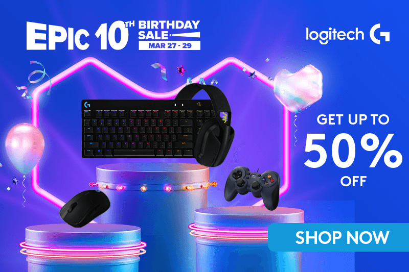 Deal: Get up to 50 percent off an FREE shipping with Logitech at Lazada's Birthday Sale!