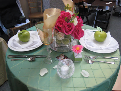 Bring color to your reception by throwing on a bold color table linen