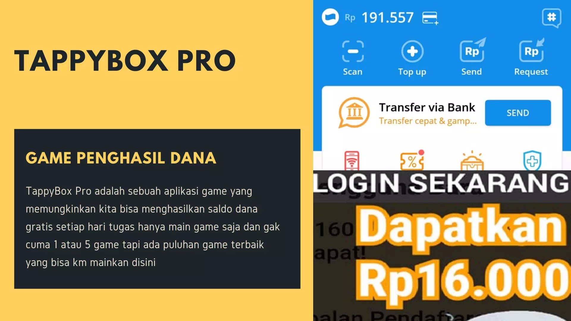 TappyBox Pro Game Penghasil Uang Langsung Ke Dana 2021