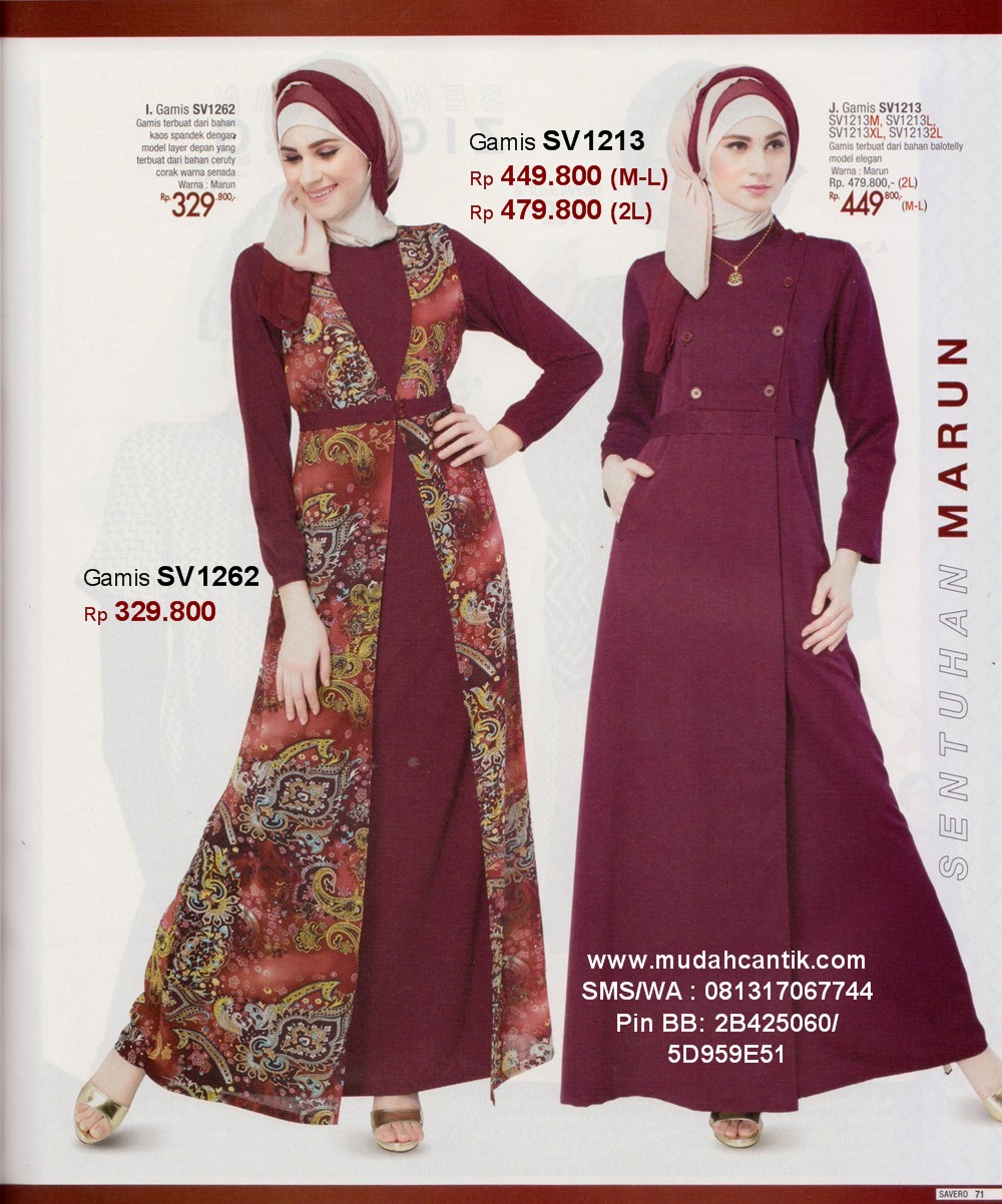 Gamis Elegan Polos Simple Cantik dan Sederhana  Cantik 