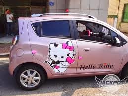 Kumpulan Mobil  Modifikasi Stiker  Hello  Kitty  Jelas Beda