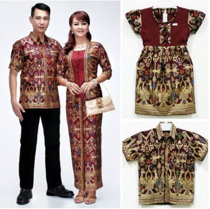 12 Koleksi Baju Batik Seragam Keluarga Model Terbaru 2019