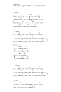 chord with a little help from my friends hal 2 - the beatles