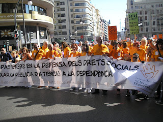 Cabecera de la manifestación.