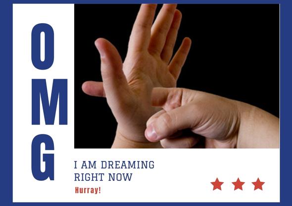 Reality check lucid dream: Pushing finger through the palm