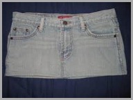 lt wash denim mini